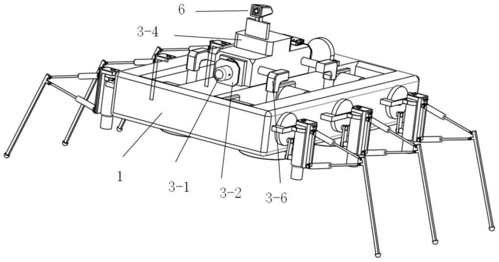 一種樓梯清掃六足機(jī)器人