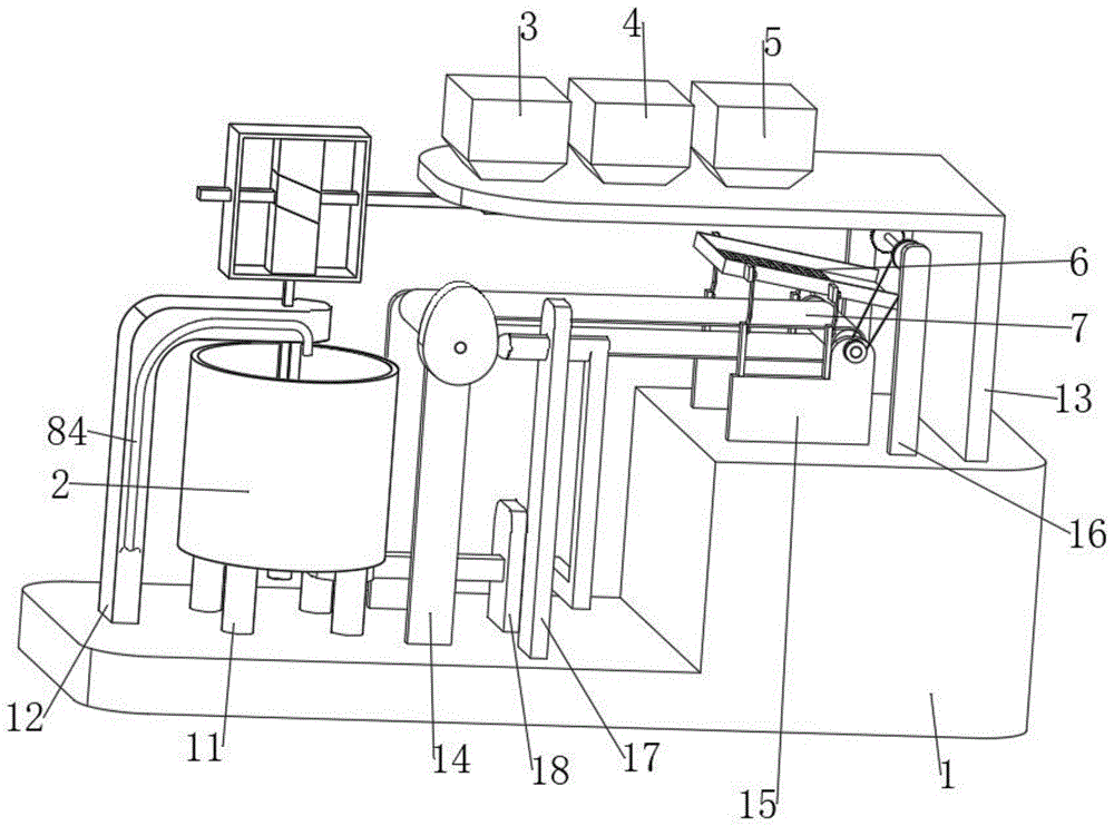 一種混凝土預(yù)制件原料混合設(shè)備及其混合加工工藝方法