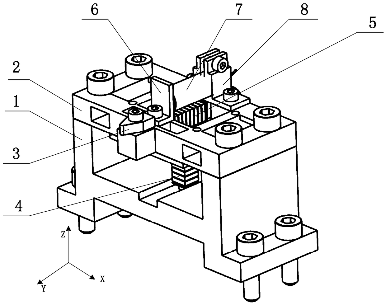 一種鉸鏈串聯(lián)式橢圓振動(dòng)切削柔性裝置